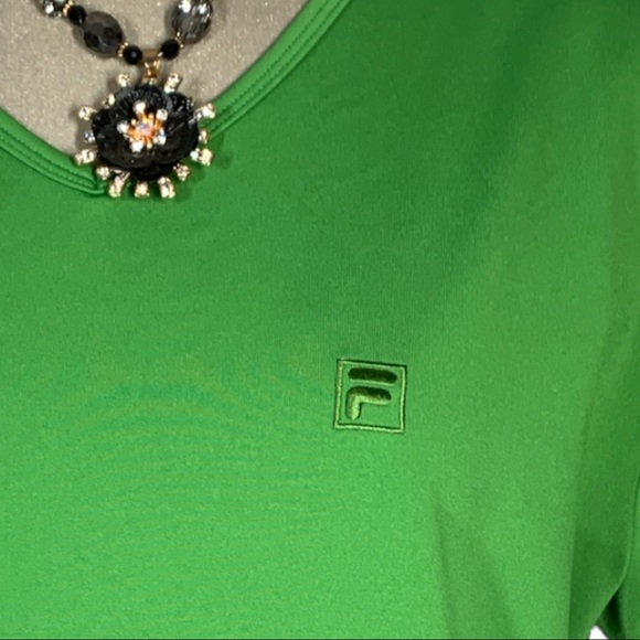 FILA Green Short Sleeves Size XL - Picture 4 of 8